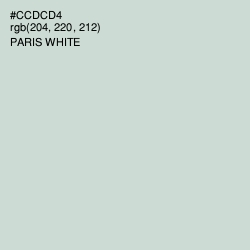 #CCDCD4 - Paris White Color Image